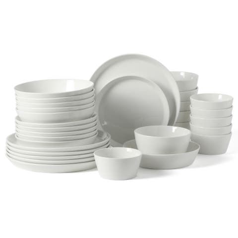 Selma 16-Piece Plates and Bowls Dinnerware Set, Service for 4