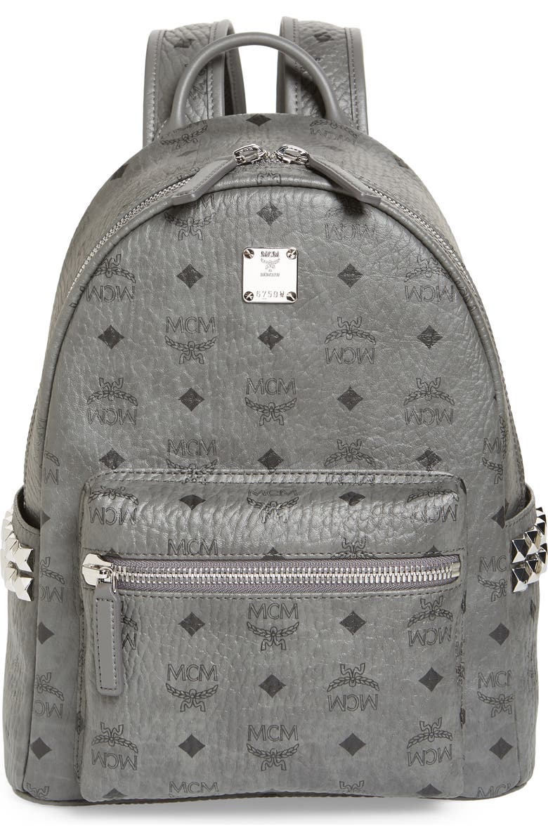 MCM Small Stark Side Stud Backpack, Main, color,