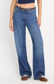 Good American Weightless Wide Leg Jeans