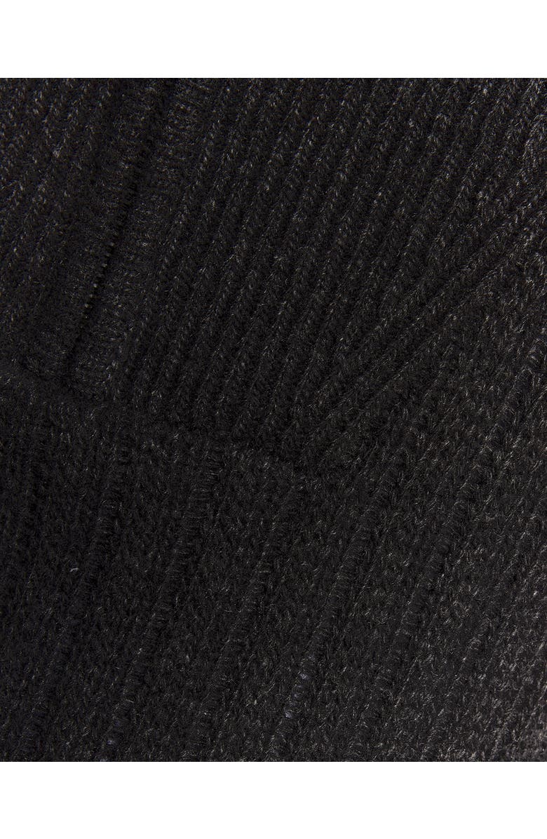 Lyle & Scott Ribbed Half Zip Sweater, Alternate, color, Jet Black Marl