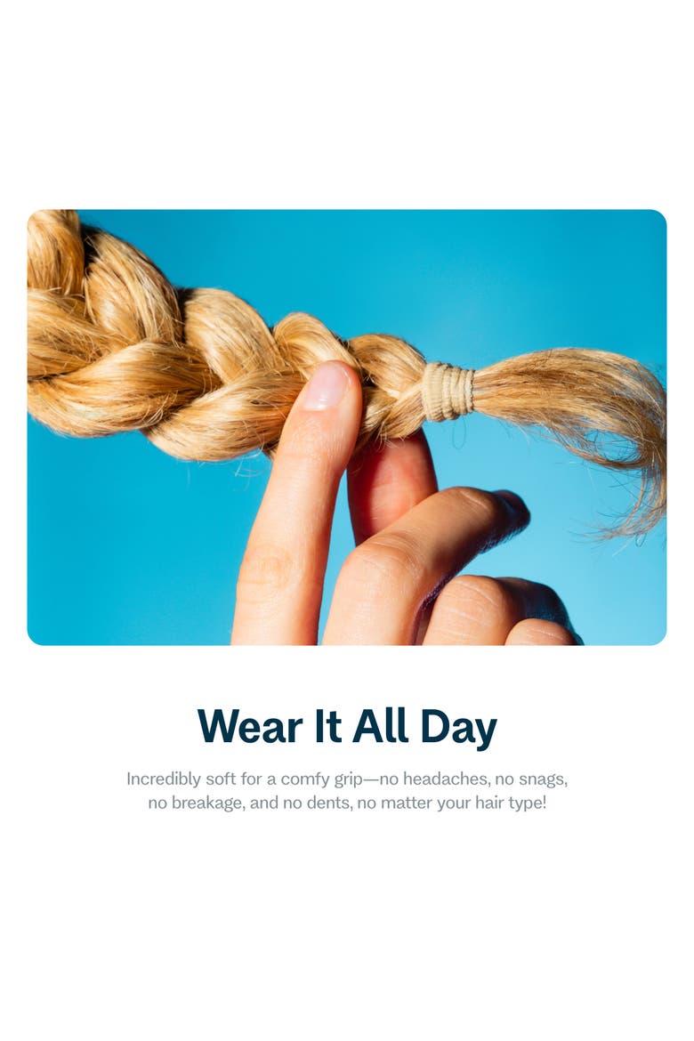 Braid Ends Medium Hair Bands, Alternate, color, Brown