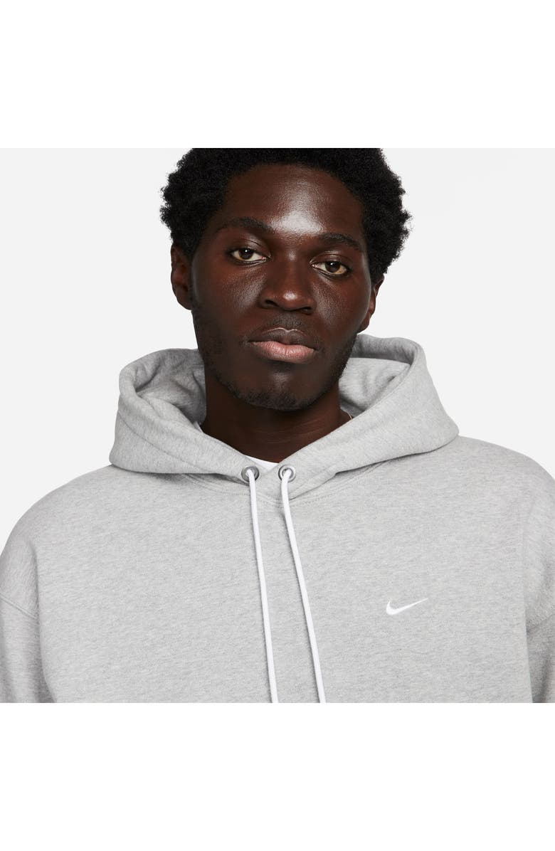 Nike Solo Swoosh Fleece Hoodie, Alternate, color, 063 D Gr H/White