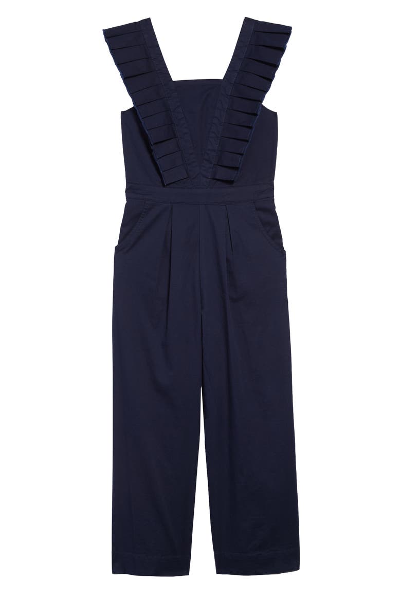 Habitual Pleated Jumpsuit, Main, color, NAVY