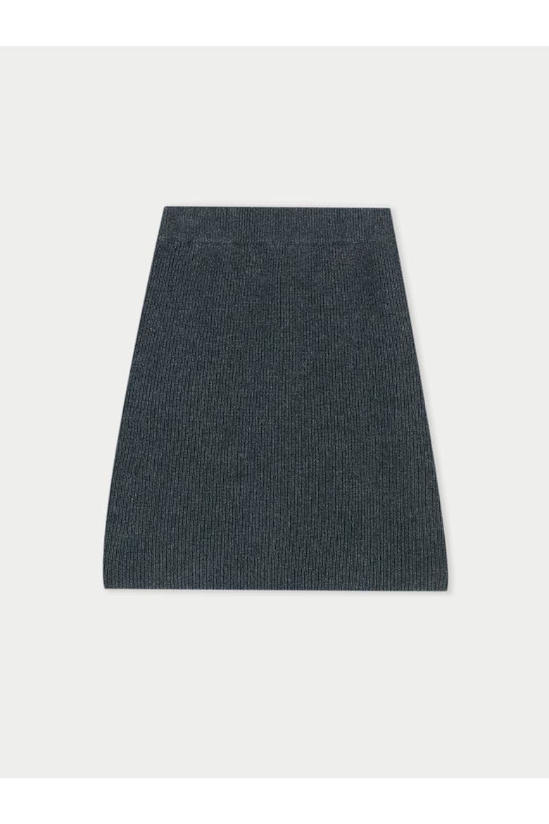 Cashmere Mini Skirt, Main, color, charcoal