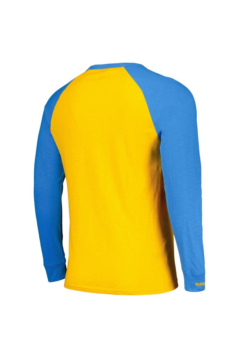 Men's Mitchell & Ness Blue UCLA Bruins Legendary Slub Raglan Long Sleeve T-Shirt, Alternate, color, Blue