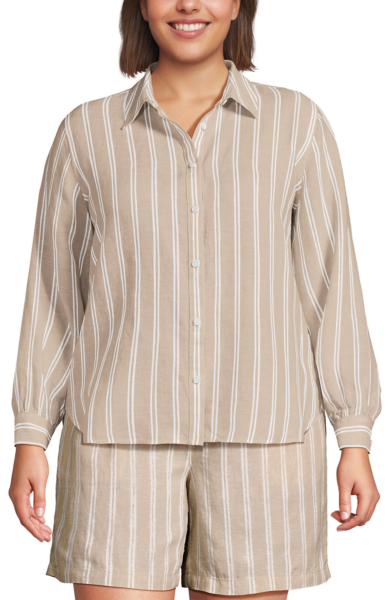 Champagne/White Double Stripe