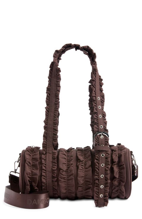 Waverly Mini Ruffled Barrel Bag
