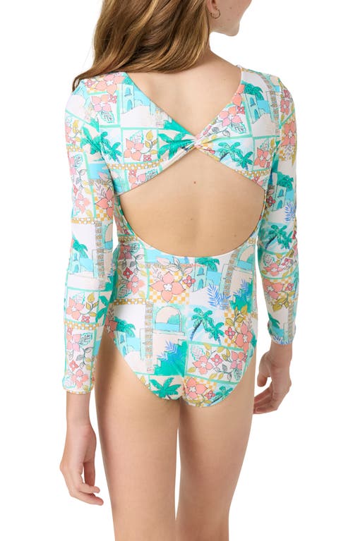 O'neill Kids' Maritime Twist One-piece Rashguard Swimsuit