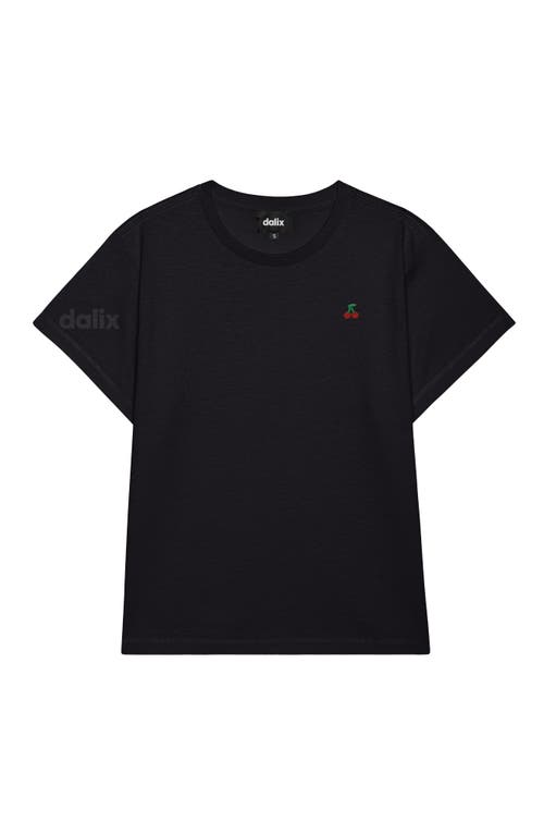 Dalix Womens Lil Cherry Lightweight High Waisted Tee In Black