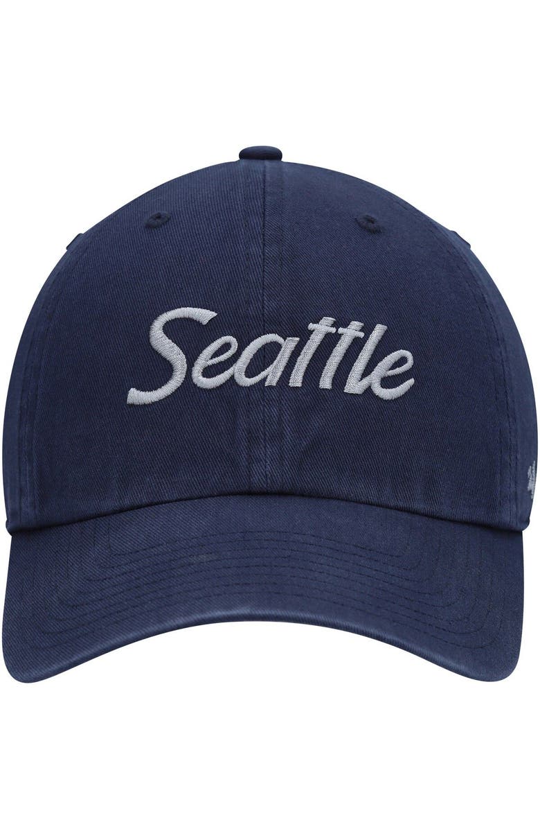 '47 Men's '47 College Navy Seattle Seahawks Crosstown Clean Up Adjustable Hat, Alternate, color, 