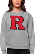 ANTIGUA Women's Antigua Heather Gray Rutgers Scarlet Knights Victory Crewneck Pullover Sweatshirt