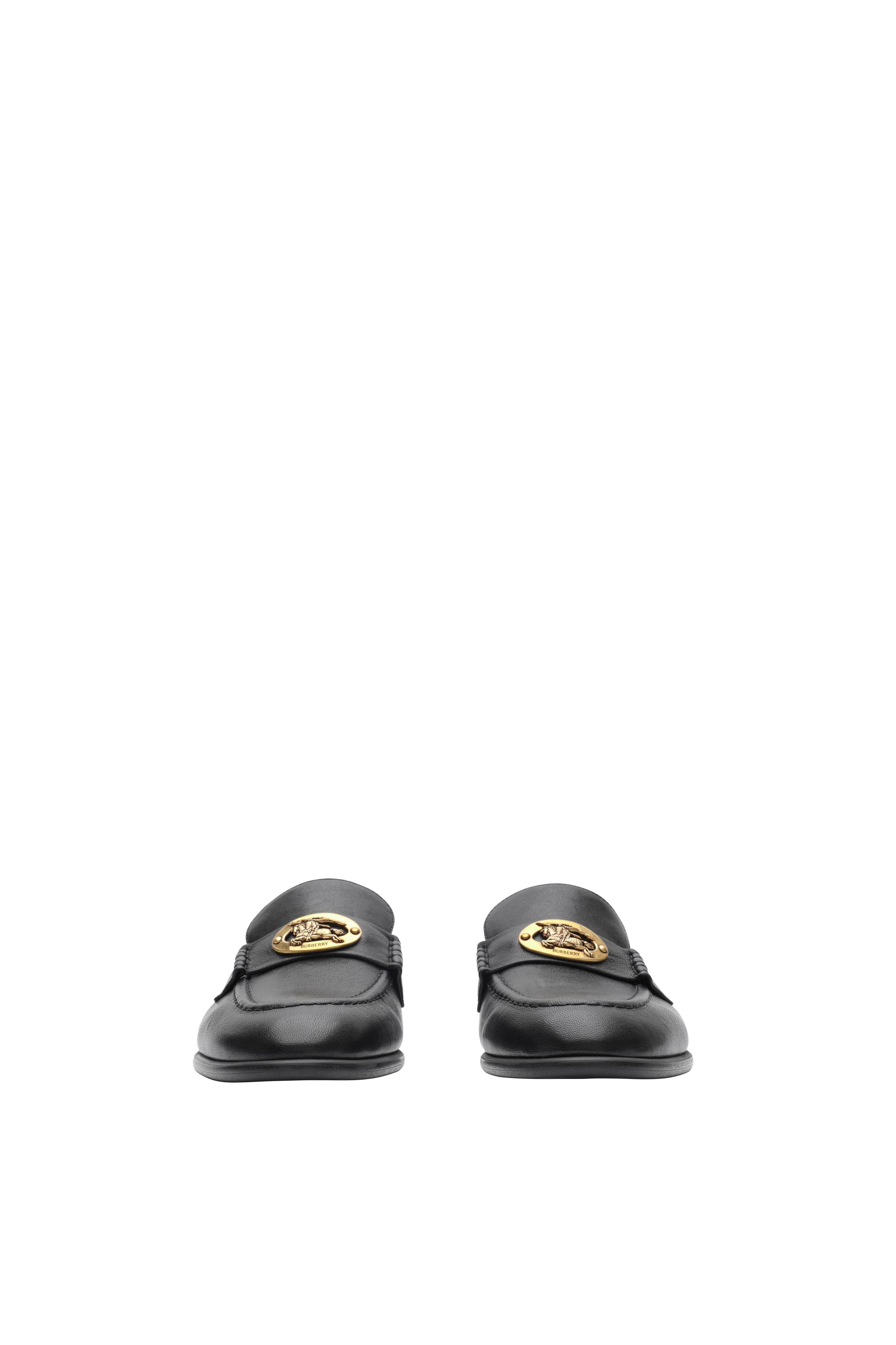 Burberry Leather Opal Loafers, Alternate, color, Black