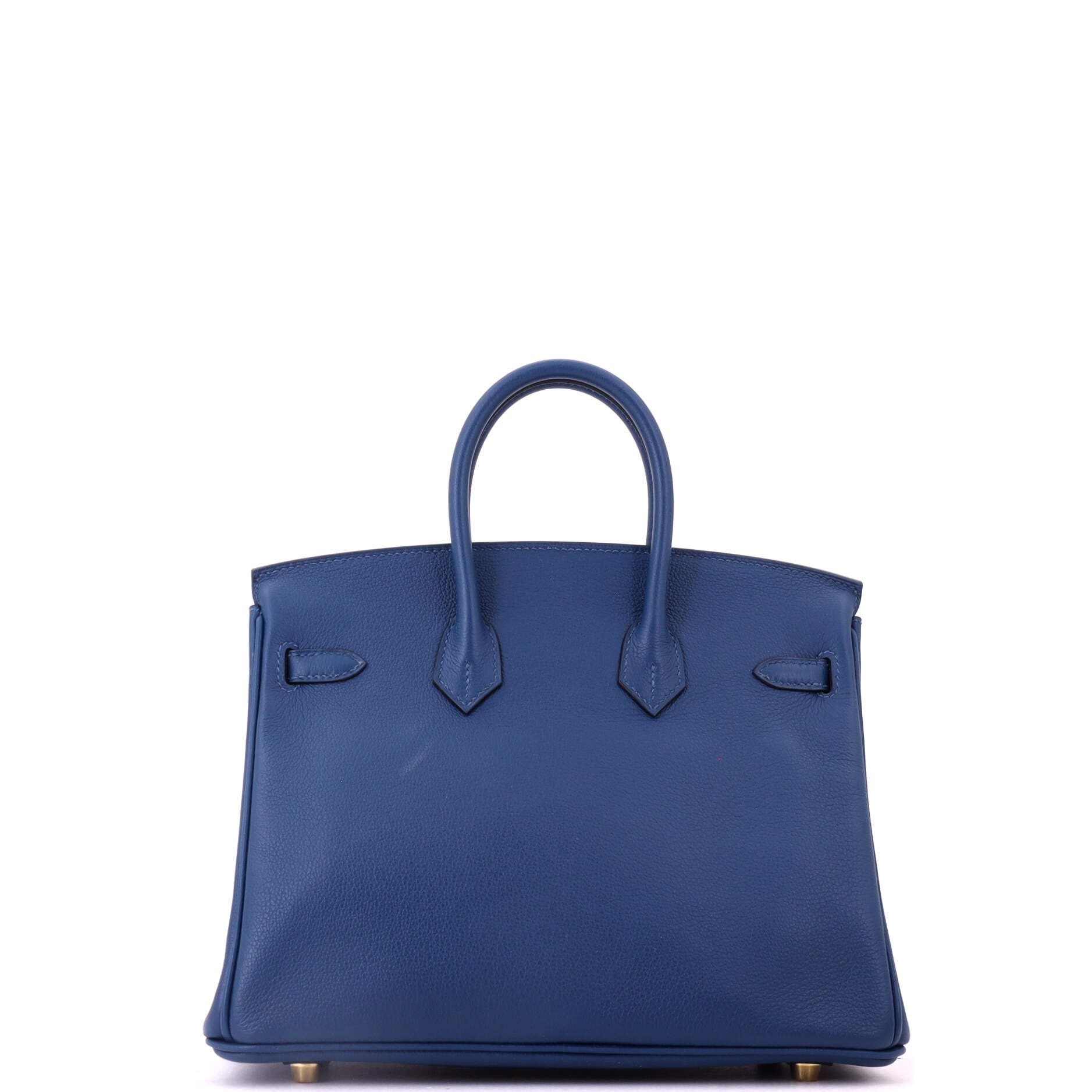 Birkin Handbag Blue Novillo with Gold Hardware 25, Alternate, color, Blue