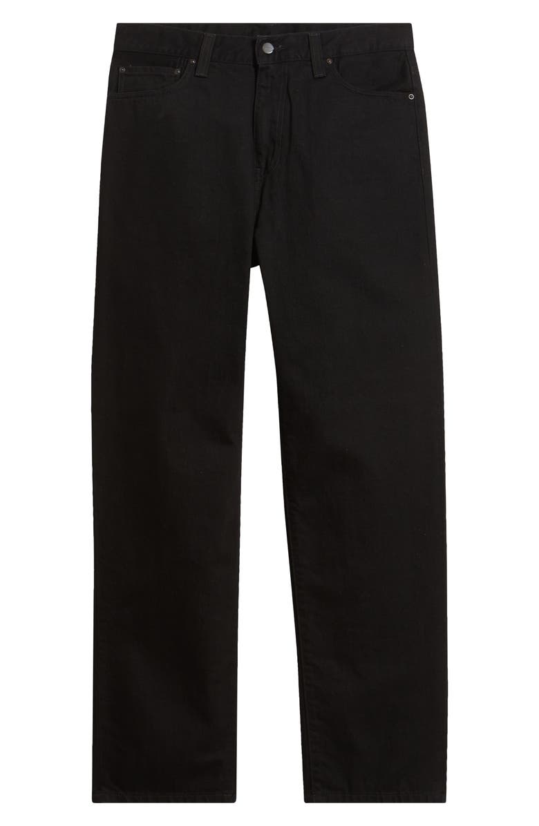 Carhartt Work In Progress Aaron Tapered Regular Fit Jeans, Main, color, Black (Rinsed)