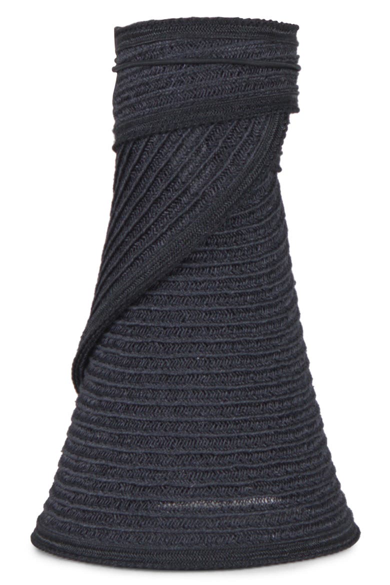 Trixie Wide Brim Packable Visor, Alternate, color, BLACK