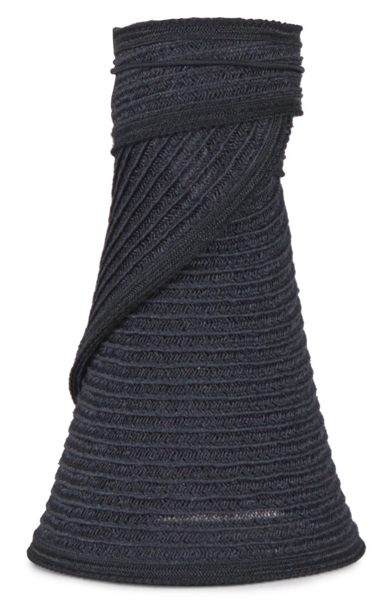 Eugenia Kim Trixie Wide Brim Packable Visor, Alternate, color, Black