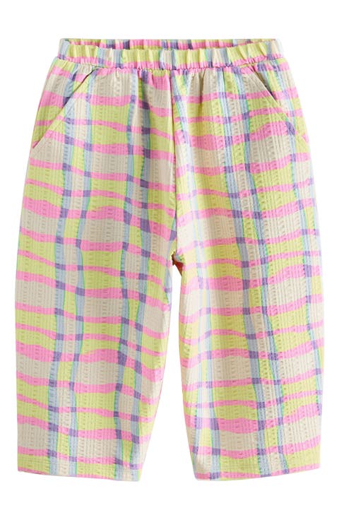 Kids' Crinkled Wide Leg Stretch Cotton Pants (Baby, Toddler & Little Kid)