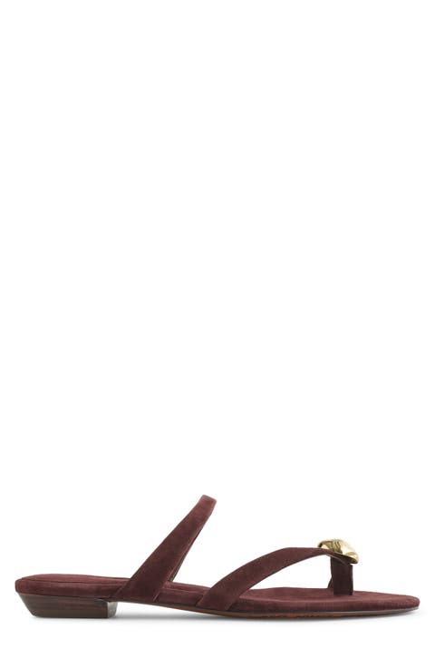 The Mila Hardware Toe Loop Slide Sandal (Women)