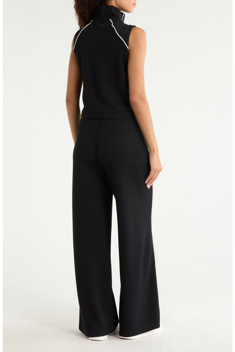 AirPiqué Jumpsuit, Alternate, color, VERY BLACK
