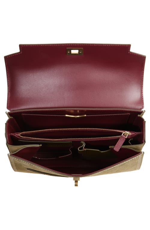 Anya Hindmarch Mortimer Suede Top Handle Bag In Green