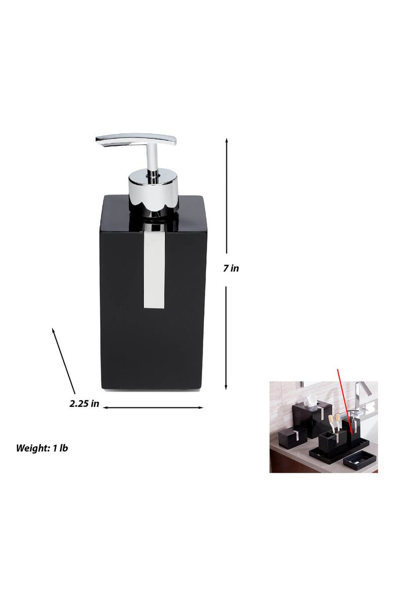 ROSELLI TRADING COMPANY Houston Street 3-Piece Bathroom Set, Alternate, color, Black