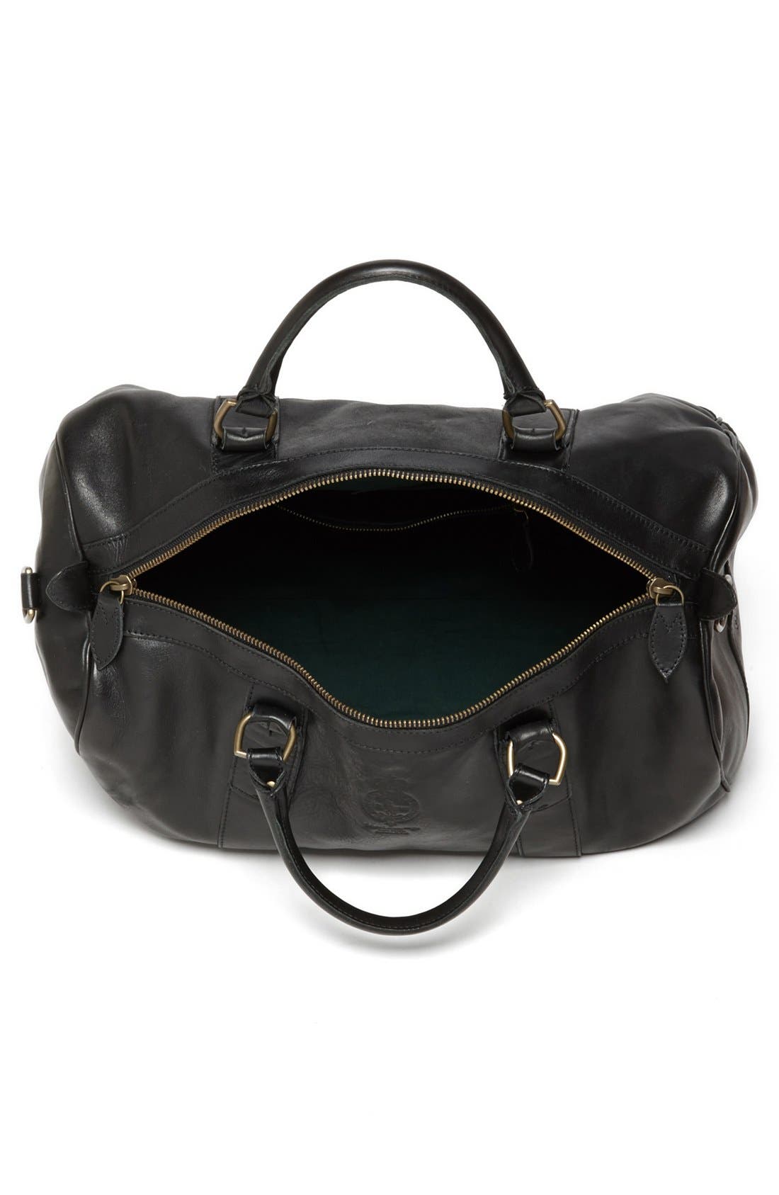Polo Ralph Lauren Leather Gym Bag, Alternate, color, 