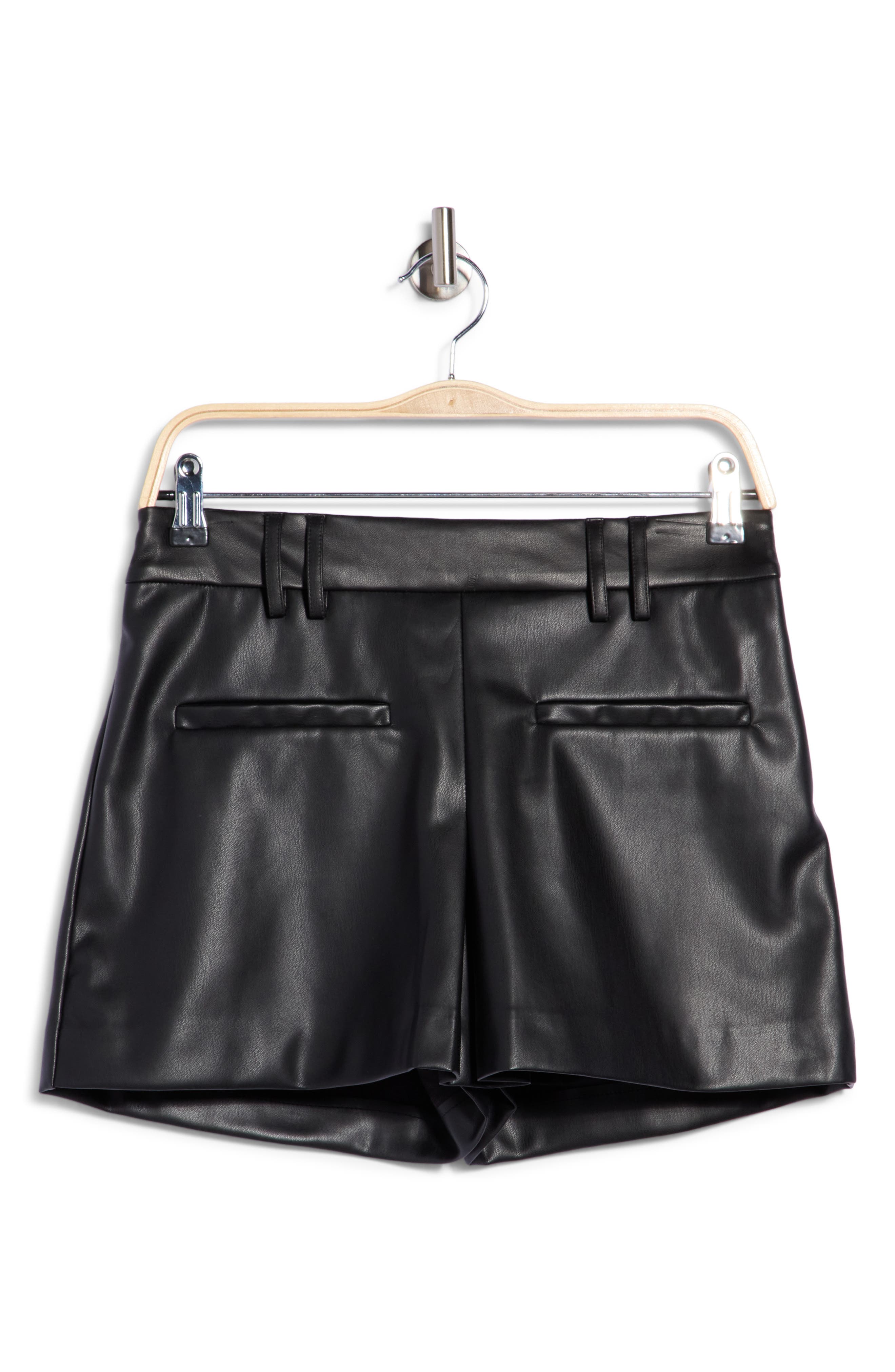 Faux Leather Skort