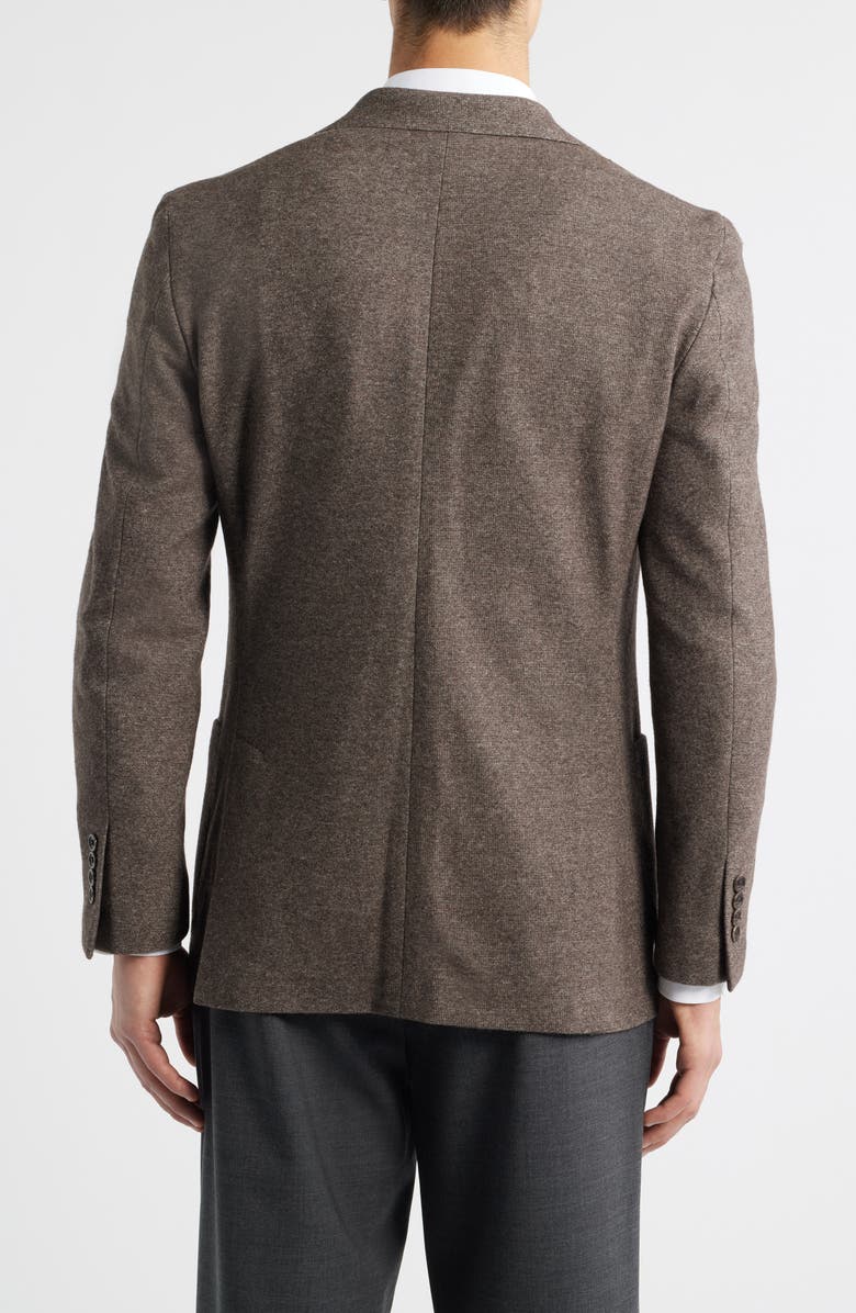 Vince Icon Relaxed Fit Knit Wool & Cotton Blend Sport Coat, Alternate, color, Brown