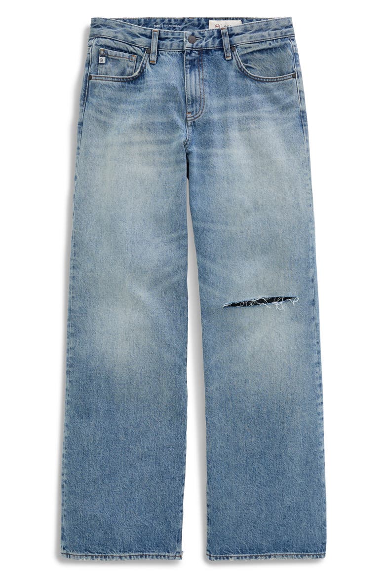 Adria Ripped Low Rise Baggy Wide Leg Jeans, Alternate, color, 19 YEARS NORTH STAR