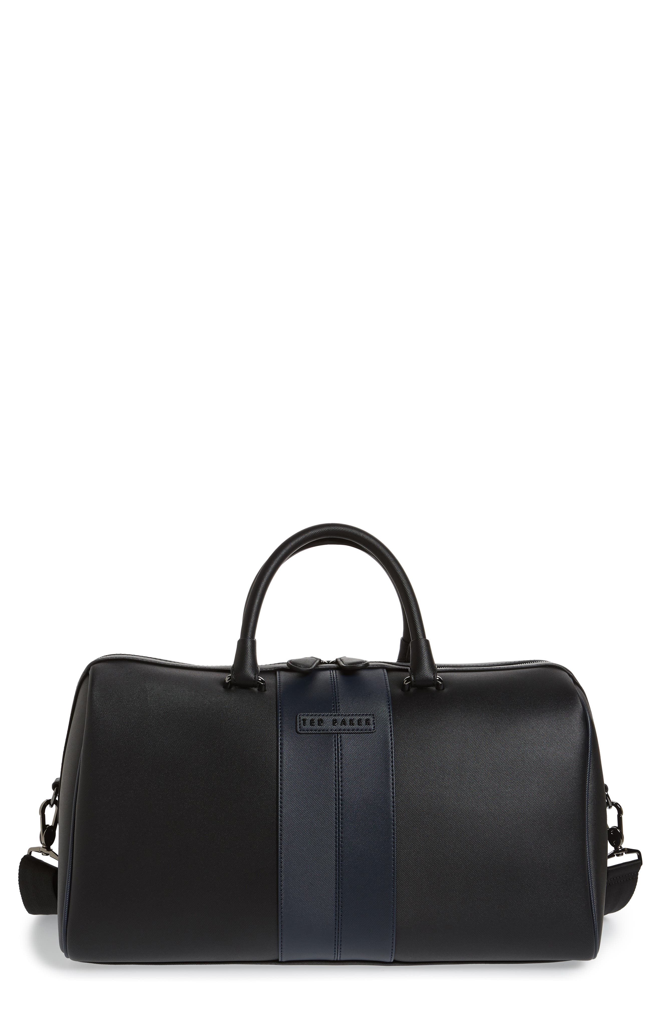 Ted Baker London Faux Leather Duffle Bag, Main, color, 