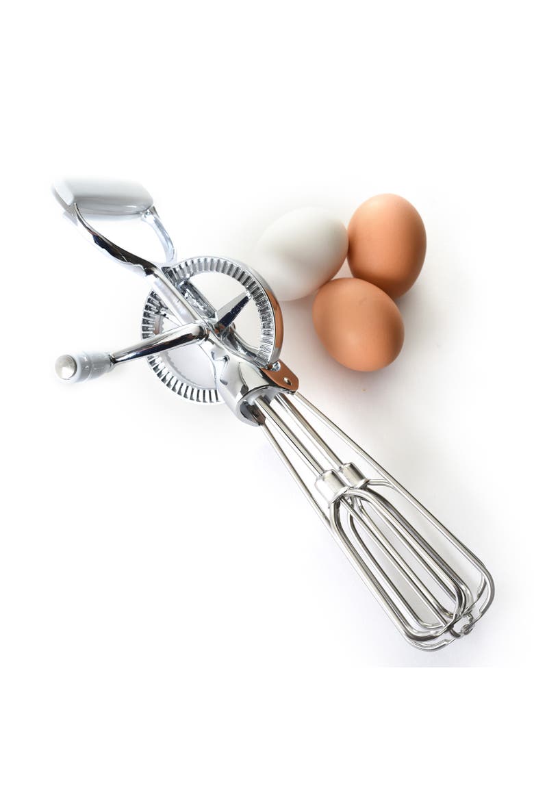 Egg Beater Classic Hand Crank Style, 12-Inch Stainless Steel Mixer, Alternate, color, Silver