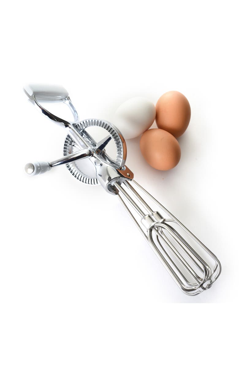 Norpro Egg Beater Classic Hand Crank Style, 12-Inch Stainless Steel Mixer, Alternate, color, Silver