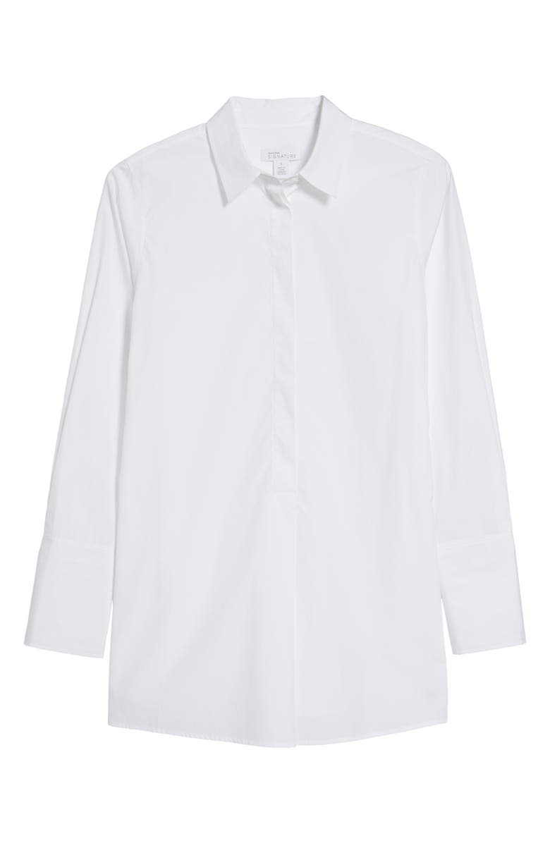 Nordstrom Signature Popover Poplin Shirt, Alternate, color,