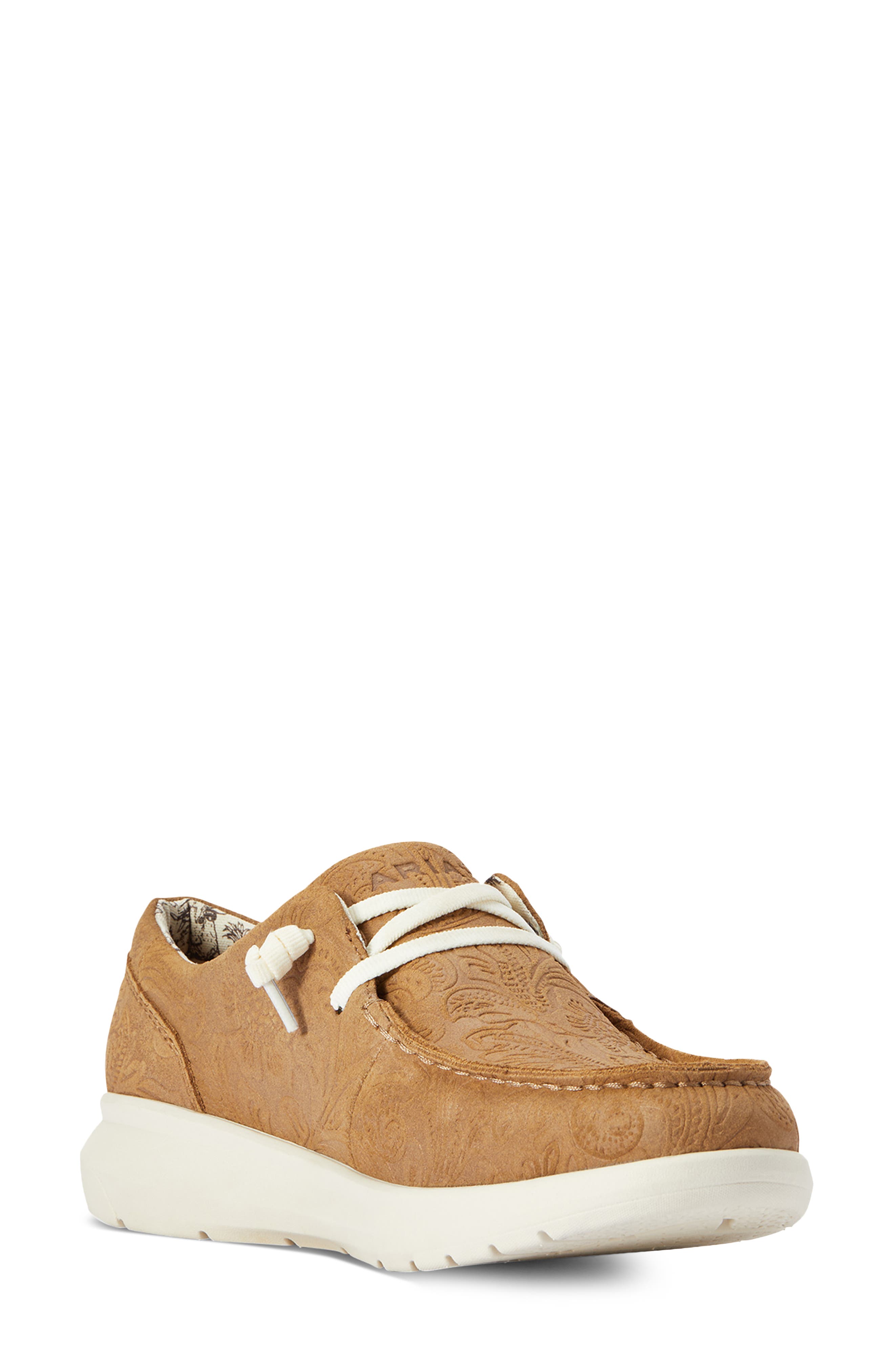 Ariat Hilo Sneaker, Main, color, Tan Floral Emboss
