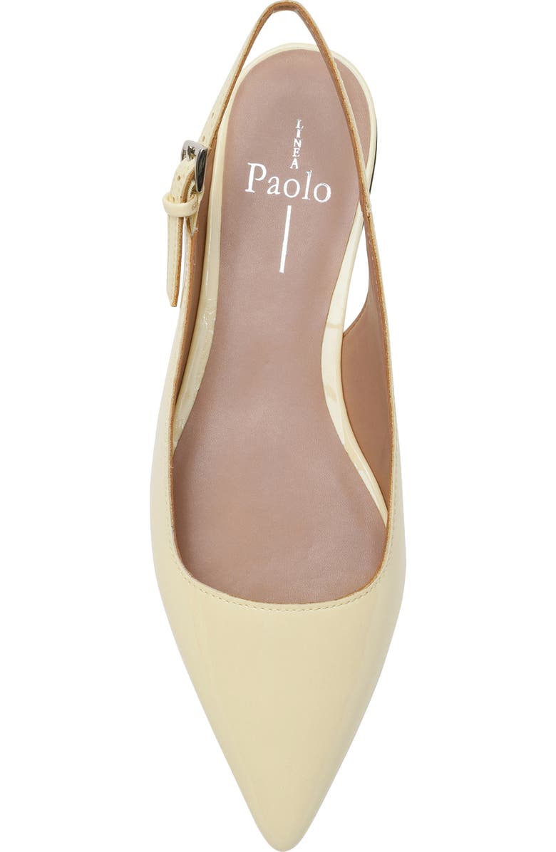 Linea Paolo Caia Pointed Toe Slingback Flat, Alternate, color, Light Yellow