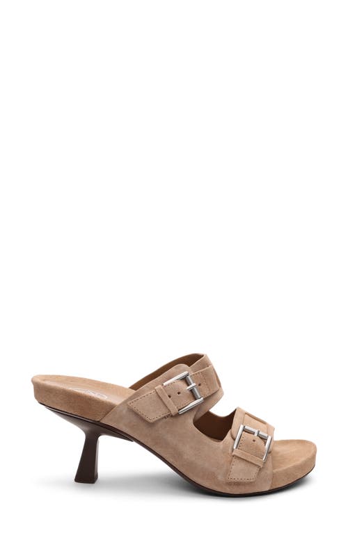 Ash Jewel Slide Sandal In Noisette Tan