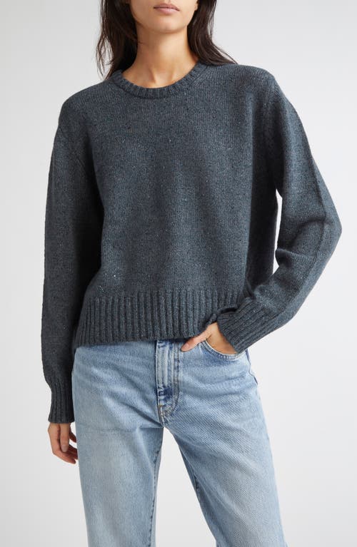 Johnstons Of Elgin Relaxed Fit Cashmere Donegal Sweater In Gray