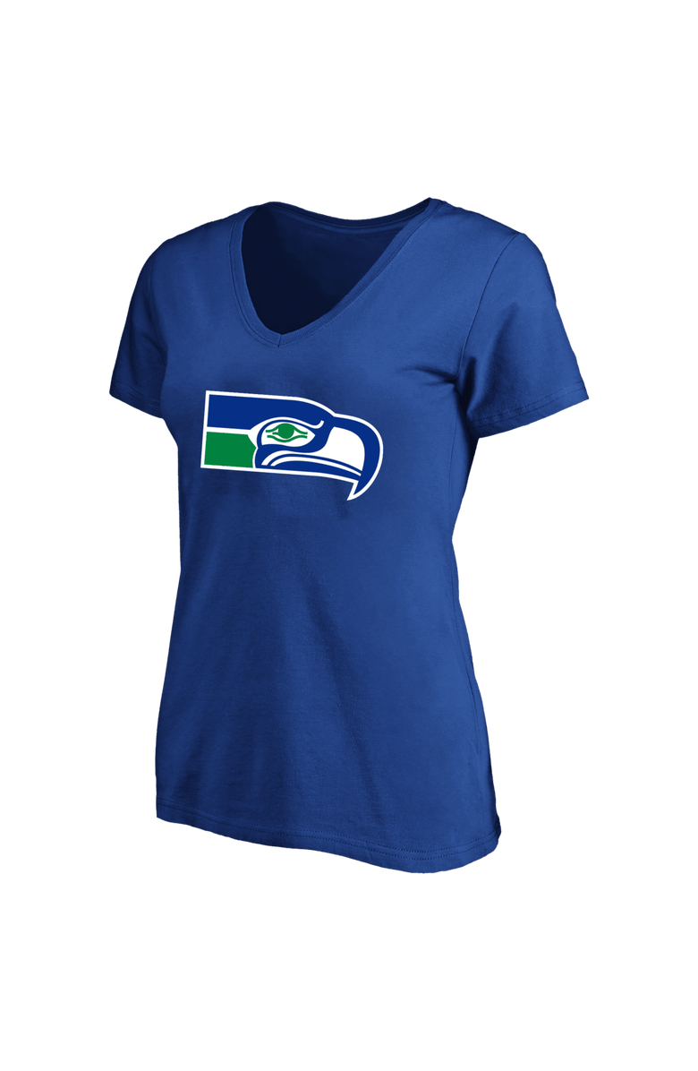 FANATICS Women's Fanatics Jaxon Smith-Njigba Royal Seattle Seahawks Plus Size Name & Number V-Neck T-Shirt, Alternate, color, Royal