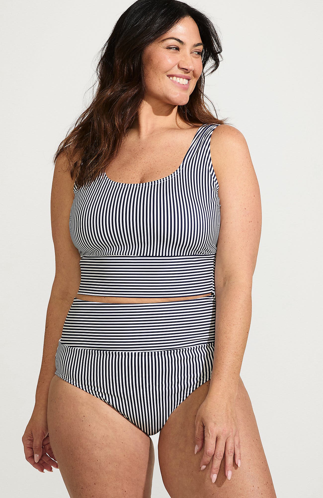 Deep Sea Navy Mini Stripe