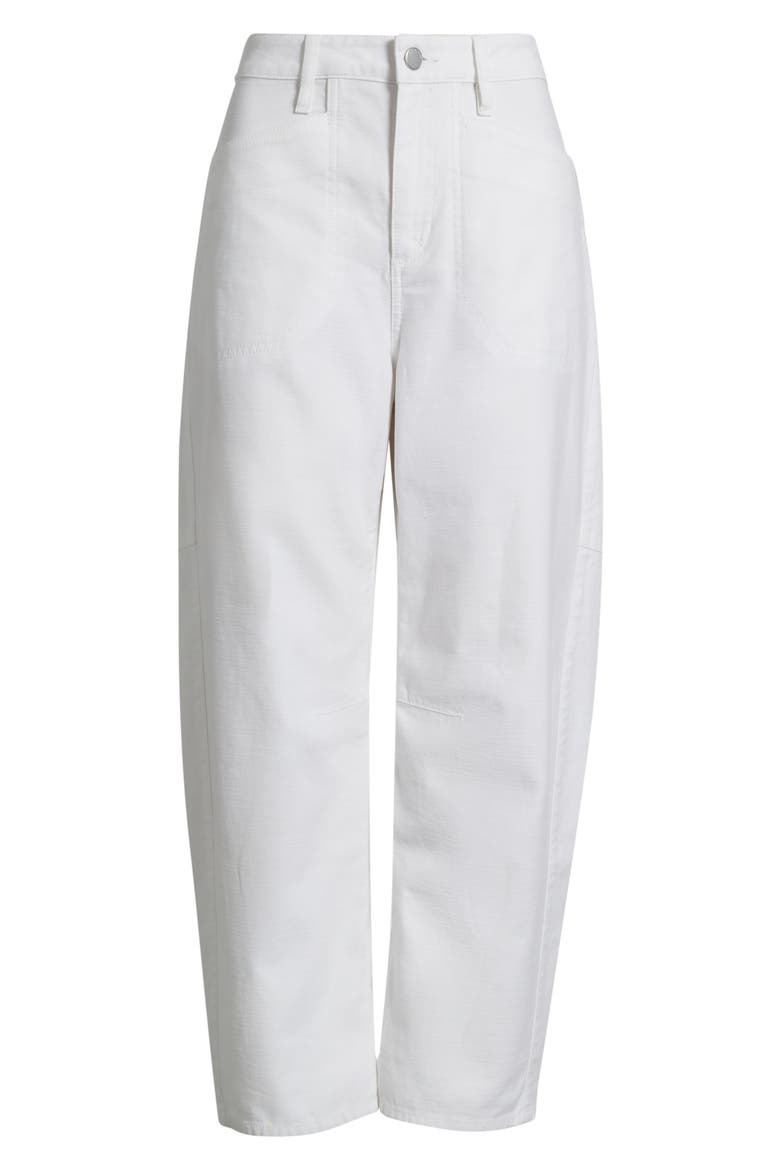 Stevie Tapered Stretch Cotton Utility Pants, Alternate, color, WHITE
