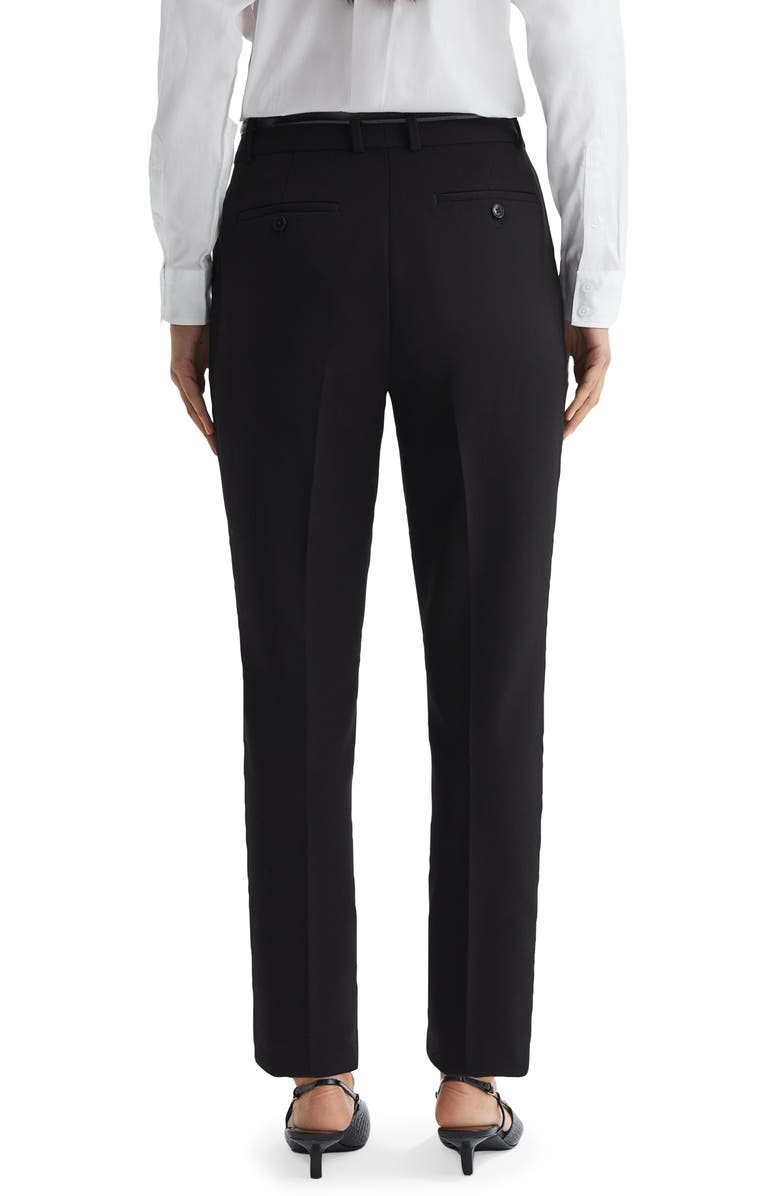 Reiss Gabi Slim Fit Pants, Alternate, color, Black