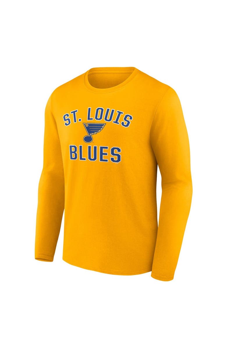FANATICS Men's Fanatics Branded Gold St. Louis Blues Team Victory Arch Long Sleeve T-Shirt, Alternate, color, 