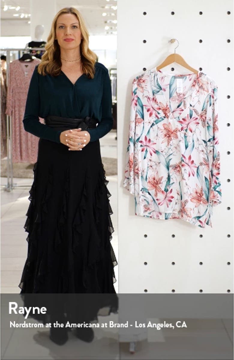 Flyaway Orchid Cover-Up Tunic, sales video thumbnail