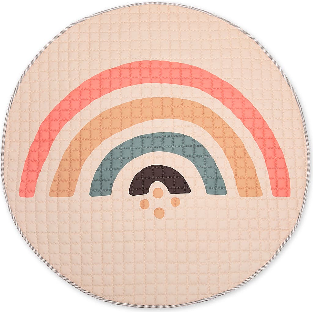 Hakuna Matte Quilted Playmat, Boho Rainbow 59 Inch Circle in Multicolored  product