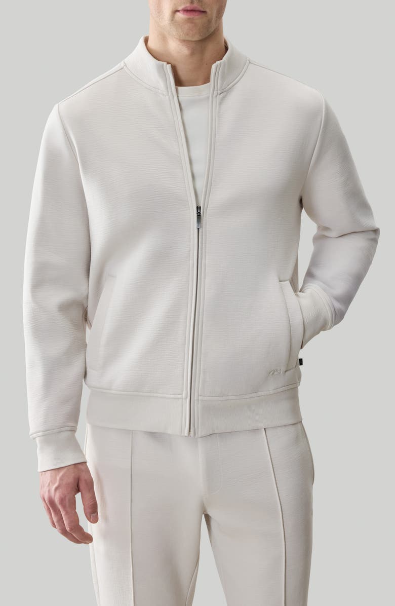 Robert Barakett Kenji Zip Track Jacket, Main, color, Swan