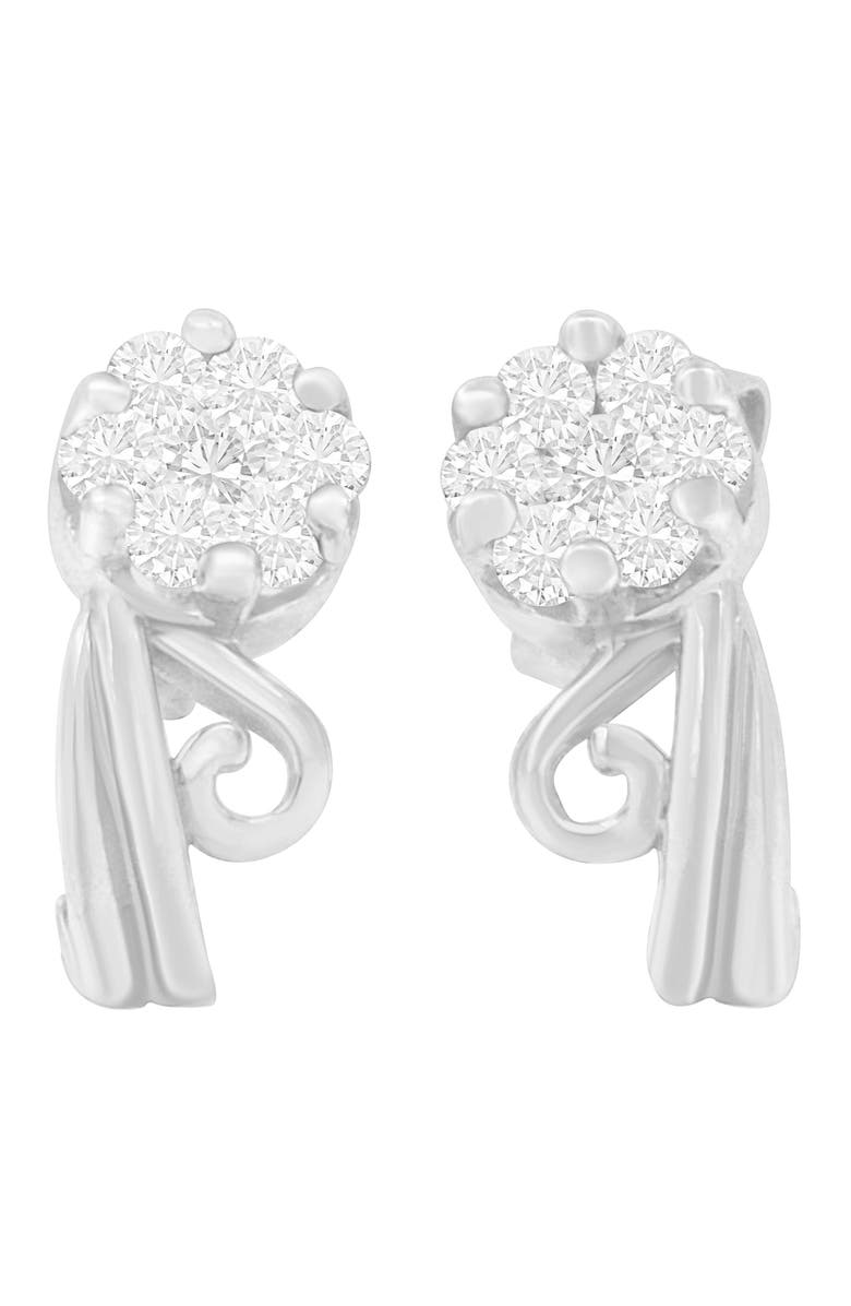 Haus of Brilliance 14K White Gold 1/2 Ct Round Diamond Earrings, Main, color, White
