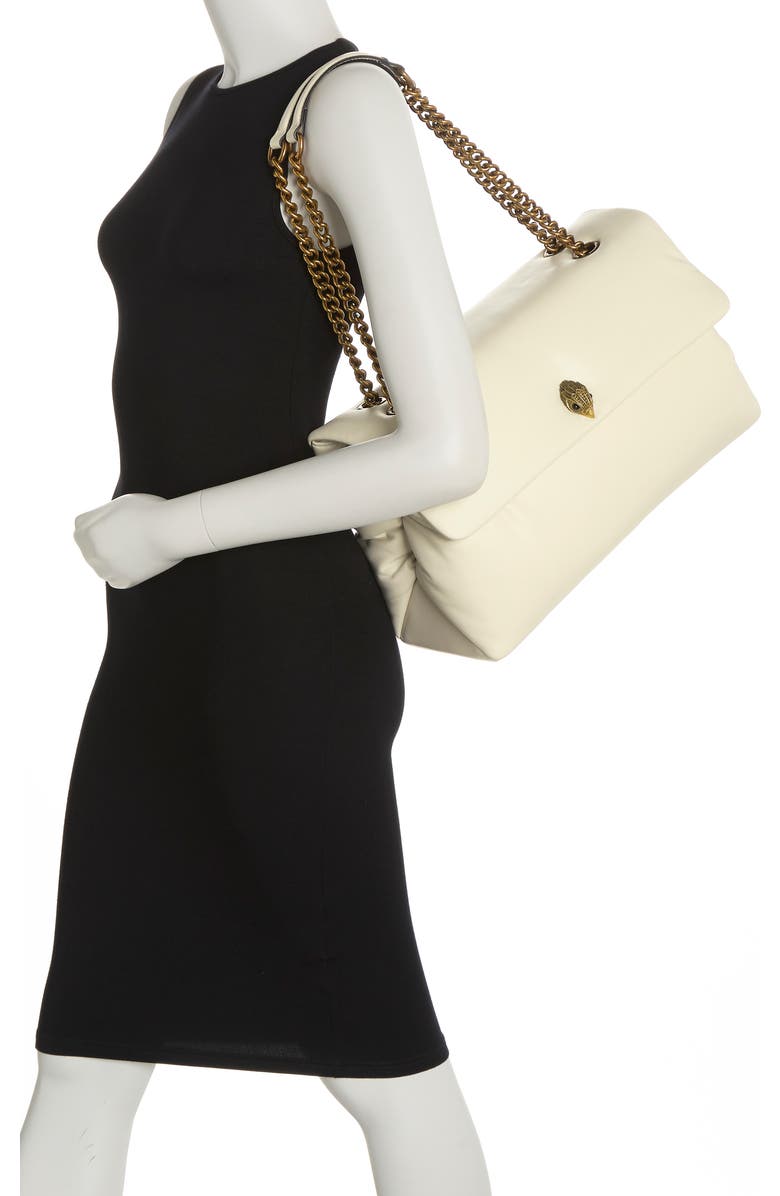 Kurt Geiger London XXL Kew Leather Bag, Alternate, color, Natural