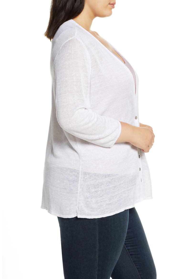 Divinie Lightweight Cardigan, Alternate, color, PAPER WHITE