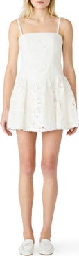 Steve Madden Giada Ladder Stitch Sleeveless Minidress