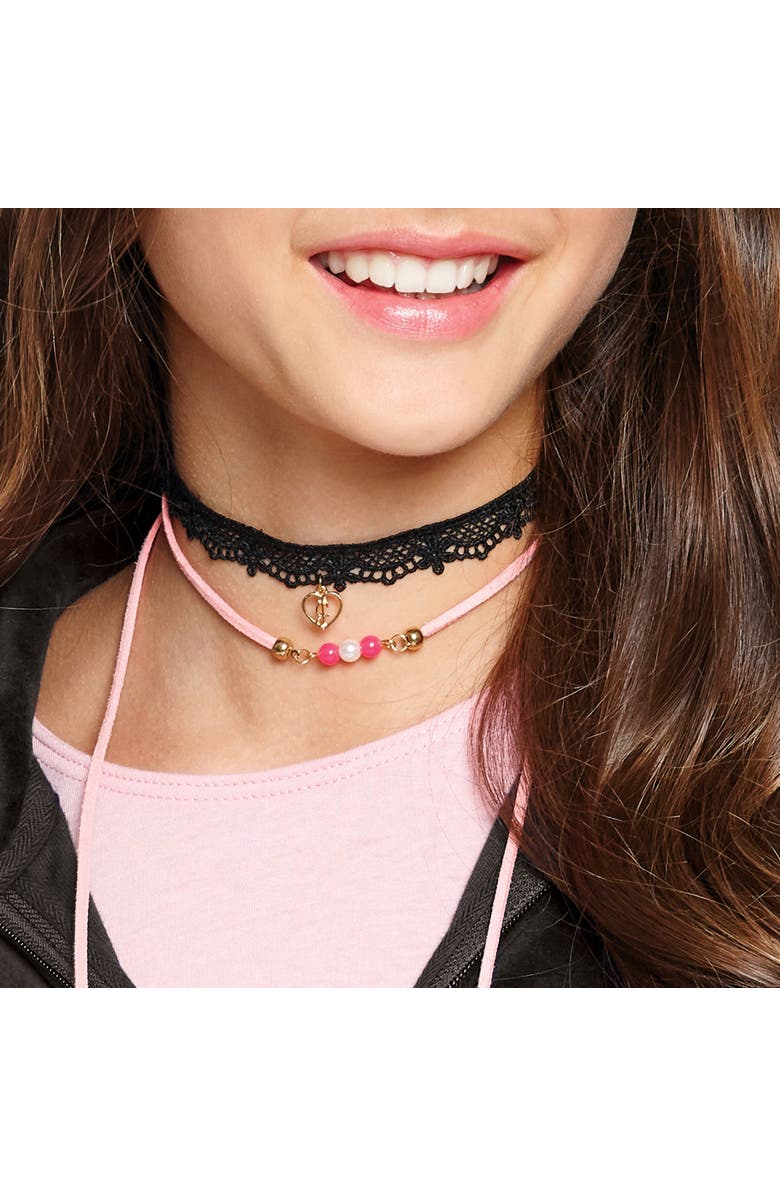 Juicy Couture Make It Real Juicy Couture Chokers & Charms Jewelry 102 Piece Kit, Ages 8+, Alternate, color, Multicolored